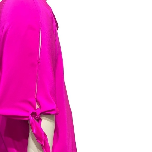 Amanda Uprichard Hot Pink 100% Silk Dress size L - Picture 4 of 6